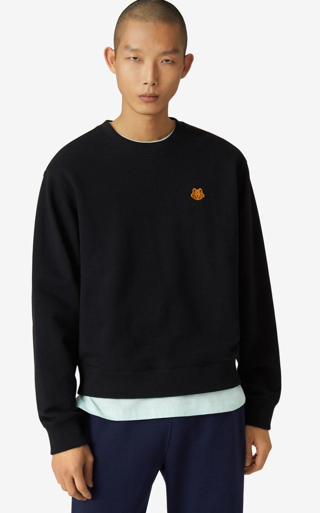 Kenzo Tiger Crest Sweatshirt Black For Mens 1406BHALS